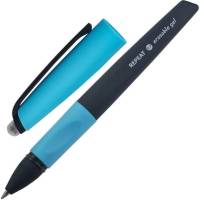 Стираемая гелевая ручка BRAUBERG Repeat с эргономичным гриппом, синяя, узел 0.7 мм, линия письма 0.5 мм 143662
