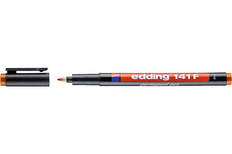 Перманентный маркер для проекторных пленок Edding круглый наконечник, 0.6 мм, оранжевый E-141#6