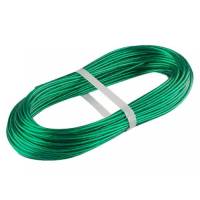 Металлополимерный цветной трос Tech-Krep 3мм 20м зеленый - накл. 136598