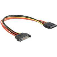 Удлинитель кабеля питания Cablexpert sata 15pin(m)/15pin(f), 20см, CC-SATAMF-20CM
