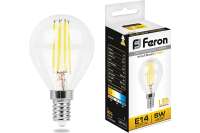 Светодиодная лампа FERON 5W 230V E14 2700K, LB-61 25578