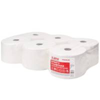 Туалетная бумага ЛАЙМА T8 PREMIUM с центральной вытяжкой, 207 м, 2 слоя, белая, комплект 6 рулонов 112514