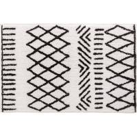 Мягкий коврик для ванной комнаты Moroshka Nomads 40x60 см., цвет белый, черный 915-303-01