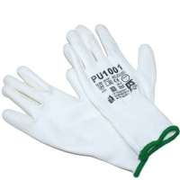Перчатки с полиуретановым обливом Русский Мастер, белые/черные, р.S/7, РМ-92932