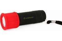 Фонарь Ultraflash LED15001-A (3XR03 светофор, красный с черным, 9 LED, пластик, блистер) 10479