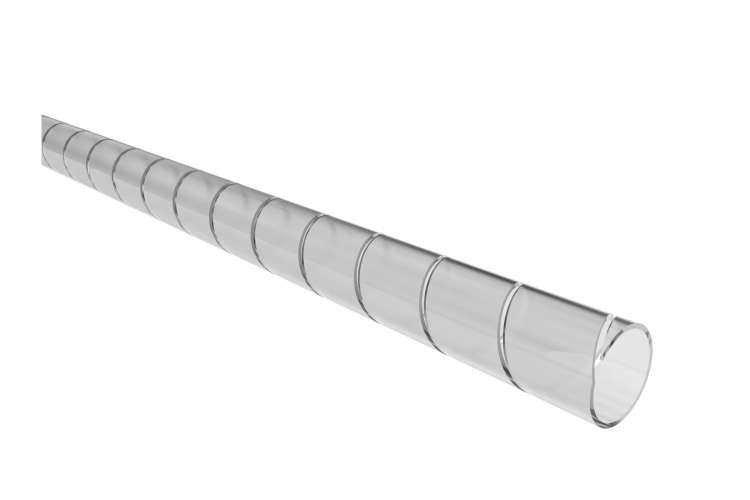 Кабельный спиральный бандаж REXANT, диаметр 12 мм, длина 2 м, прозрачный 07-7012