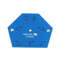 Угольник шестигранный магнитный усилие 22.5 кг для сварочных работ HOEGERT TECHNIK HT3B656