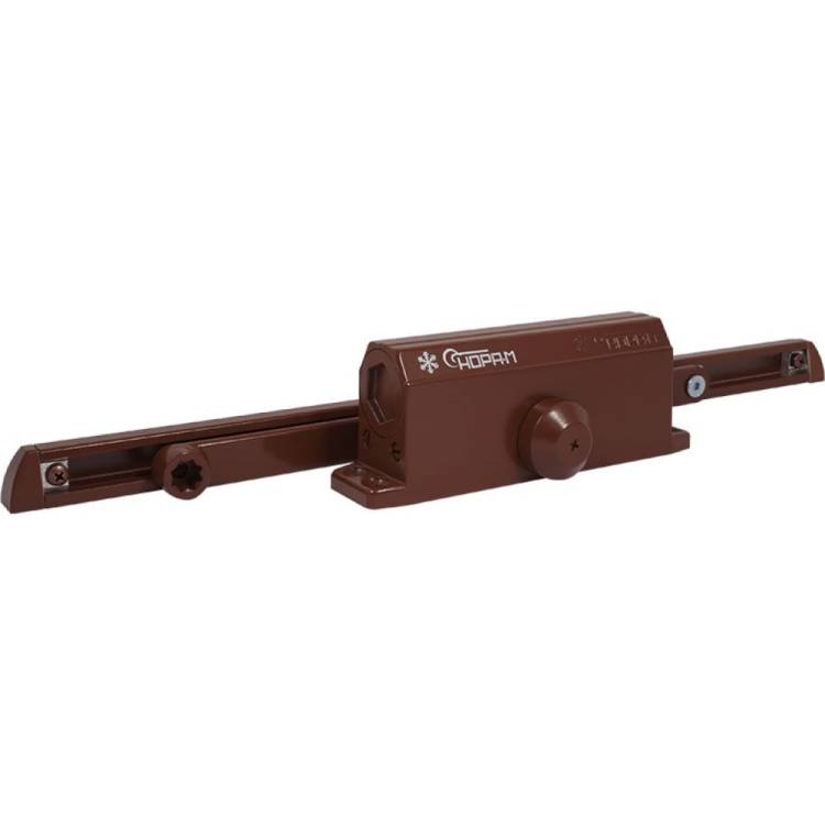 Дверной доводчик НОРА-М 3S Slider скользящая тяга, для дверей до 70 кг, коричневый 18766