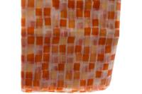Штора для ванной Delphinium WS-800 мозаика оранжевая, 180х180 104024
