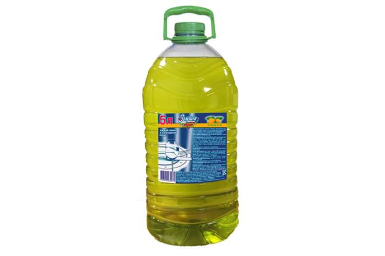 Средство для мытья посуды Золушка Лимон 5 л бутылка ПЭТ М-04-2c