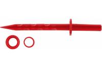 Колышек PALISAD 20 см с установочным кольцом для крепления укрывных материалов и пленки 10шт/уп, красный // 64434