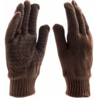 Трикотажные двойные полушерстяные перчатки Сибртех с ПВХ покрытием 68634