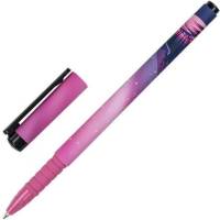 Шариковая ручка BRAUBERG SOFT TOUCH GRIP STARS синяя, мягкое покрытие, узел 0.7 мм 143715