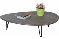 Журнальный стол Мебелик Дадли серый бетон/чёрный 2579