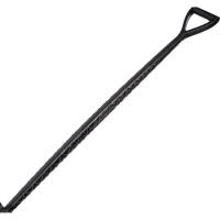 Черенок пластиковый для зимней лопаты черный, 32x1150 мм, с V ручкой КЭС 50