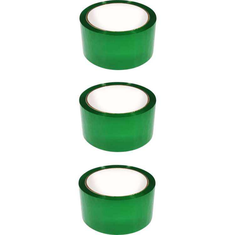 Упаковочная клейкая лента Кордленд зеленый, 48x43x40м, 3 шт. SCO-00361.3