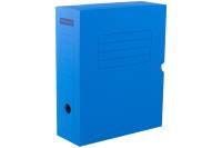 Архивный короб с клапаном OfficeSpace микрогофрокартон, 100 мм, синий, до 900 листов 225408