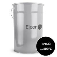 Термостойкая эмаль Elcon черная, 400 градусов, 25 кг 00-00000007