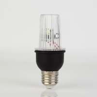 Светодиодная лампа Luazon Строб, прозрачная, Е27, 4LED, 3 Вт, 220 В, 6500К, белое свечение 5080677