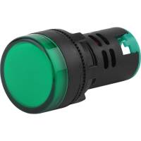 Лампа ЭРА AD22DS(LED)матрица, d=22мм, зеленый, 12В, AC/DC, 10/1000/12000 Б0045605