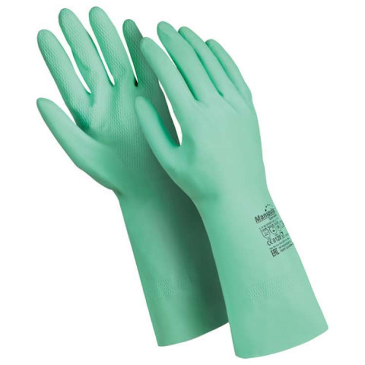 Перчатки MANIPULA Контакт, хб напыление, размер 8-8.5, зеленые L-F-02 605823