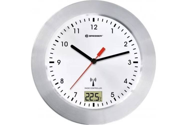 Водонепроницаемые настенные часы Bresser MyTime Bath белые 73786