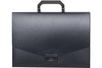 Портфель INFORMAT А4, черный, пластик, 700 мкм, ручка, замок NL6175-01