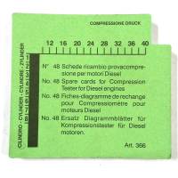Карточки для компрессографа ZECA 363 (48 шт.) 366