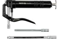 Шприц YATO для консистентной смазки 120мл с жестким и гибким шлангом под запасную тубу YT-0701