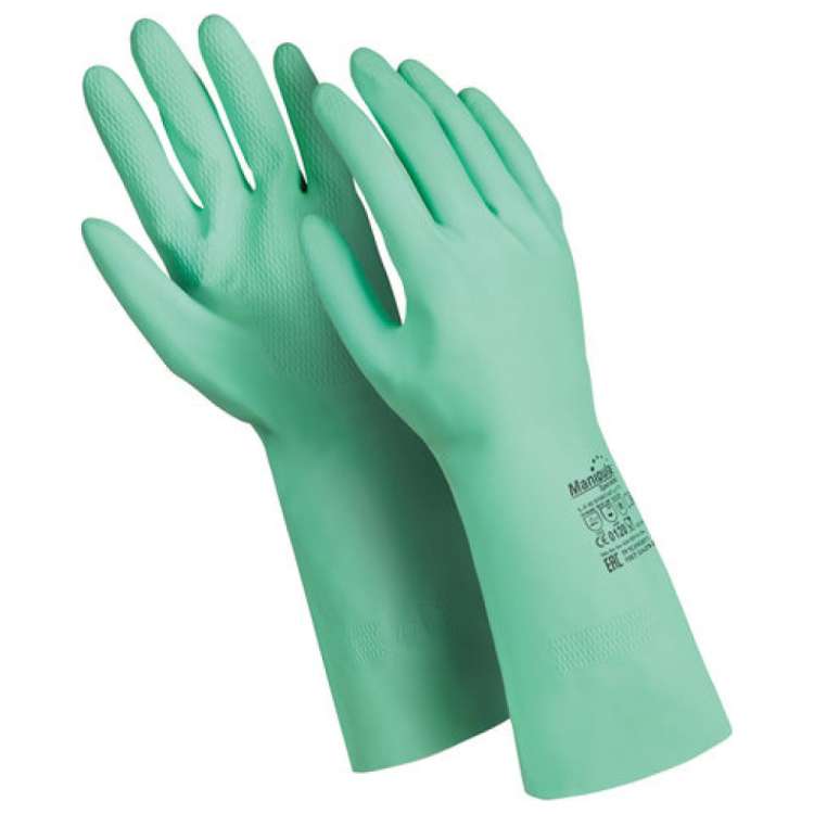 Перчатки MANIPULA Контакт, хб напыление, размер 10-10.5, зеленые L-F-02 605825
