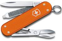 Нож-брелок Victorinox Classic Alox LE 2021, 58 мм 5 функций, алюминиевая рукоять, оранжевый 0.6221.L21