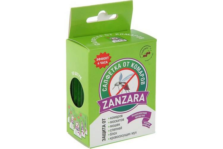 Репеллентная салфетка от комаров ALT ZANZARA 4607112040328