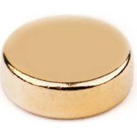 Неодимовый магнит диск Forceberg 6х2 мм, золотой, 30шт 9-1212065-030