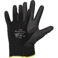 Нейлоновые перчатки с полиуретановым покрытием S.GLOVES TAXO черные, 09 размер 31614-09