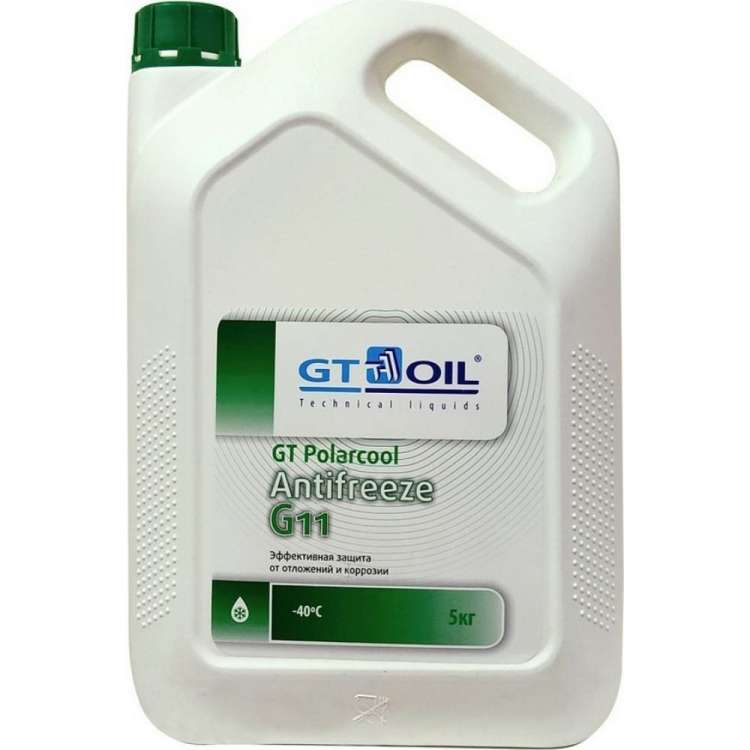 Антифриз GT OIL Polarcool G11 зеленый, 5 кг 1950032214014
