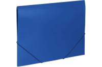 Папка BRAUBERG Office на резинках, синяя, до 300 листов, 500 мкм 227712