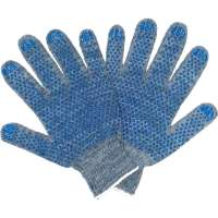Трикотажные перчатки с ПВХ ПРОМПЕРЧАТКИ 4 нити, 10 класс, серые, 100 пар ПП-25400/100