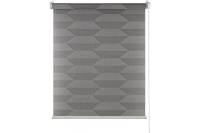 Рулонная штора ПраймДекор Диагональ миниролло, серый, 83х170 см 42083129
