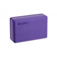Блок для йоги BRADEX фиолетовый SF 0409