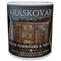 Масло для мебели и детских игрушек Kraskovar Wood Furniture & Toys орех 0,75 л 1373