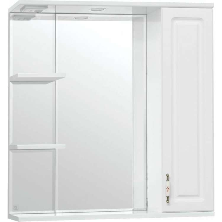 Зеркальный шкаф Style Line Олеандр-2 750/С, белый ЛС-00000051