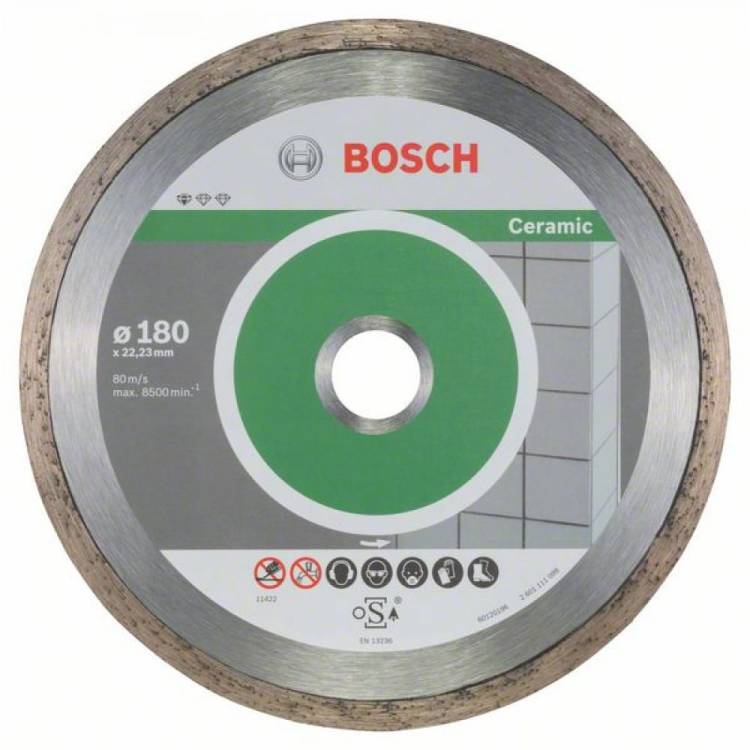 Алмазный диск Standard for Ceramic (180х22.2 мм; 10 шт.) Bosch 2608603233
