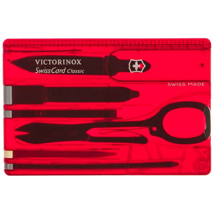Швейцарская карточка Victorinox SwissCard Ruby 0.7100.T красная