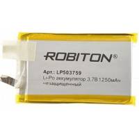 Аккумулятор ROBITON LP503759UN 3.7В 1250мАч без защиты 15740