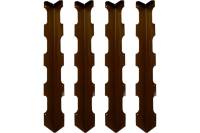 Колышки для деревянных грядок Delta-Park CB60-4 коричневые, 4 шт. 3003021