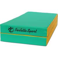 Складной мат Perfetto sport № 3, 100х100х10 см, зелёно/жёлтый СГ000000397