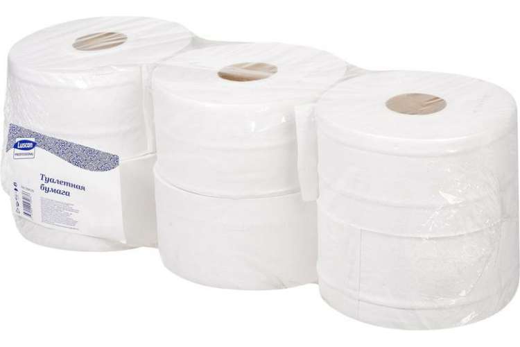 Туалетная бумага Luscan Professional 2-слойная, 6 рулонов 368530