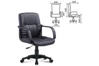 Компьютерное офисное кресло BRABIX Hit MG-300, с подлокотниками, эко кожа 530864