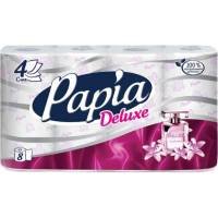 Туалетная бумага PAPIA DELUXE Арома Дольче Вита 4 слоя, 8 рулонов 1015031423
