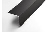 Декоративный угловой профиль ЛУКА алюминиевый, 40х40х2 мм, 2,7 м, 5 шт./уп. черный УТ000020886